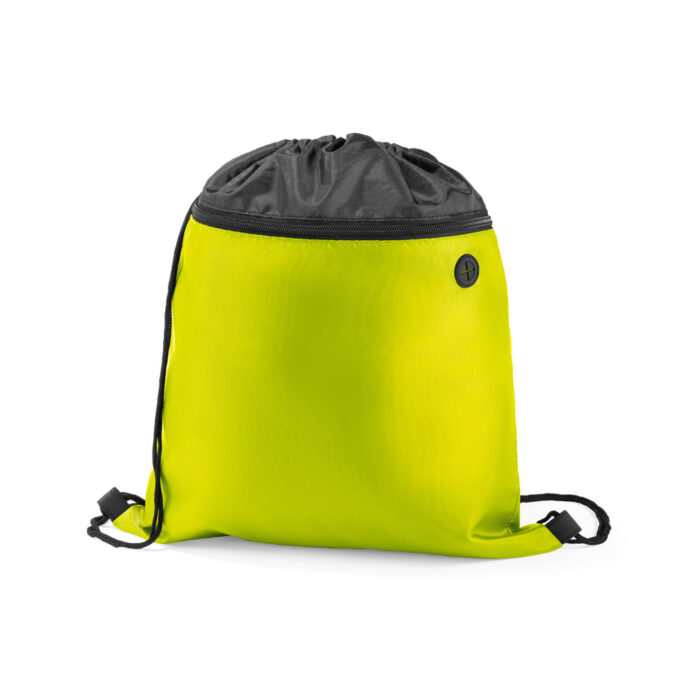 mochila saco em nylon verde