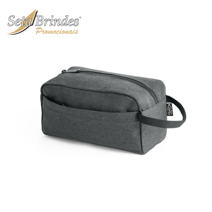 necessaire em rpet 600D cinza