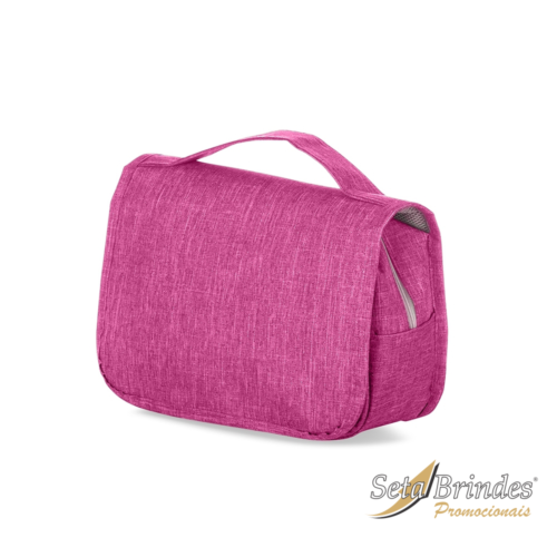 necessaire nylon multiuso rosa