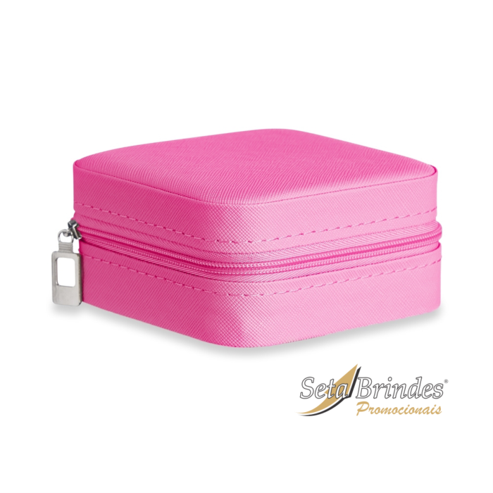 porta joias com ranhura pink