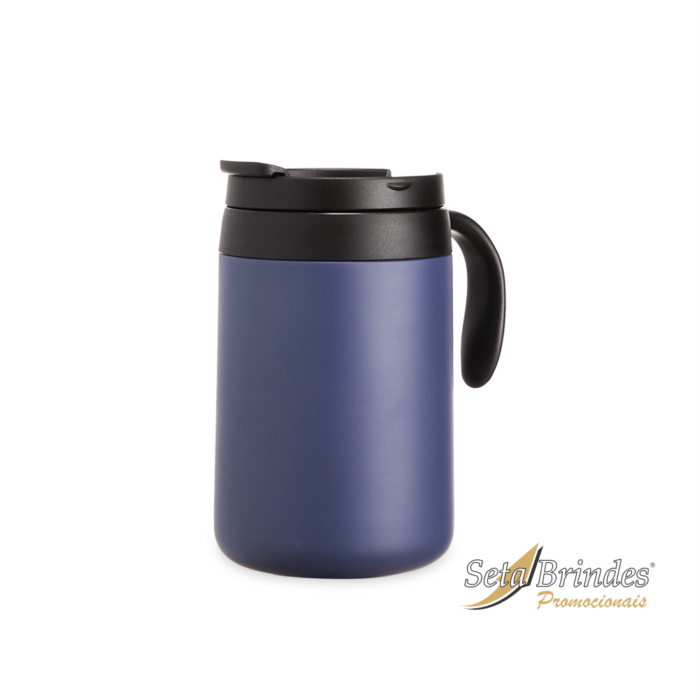 caneca termica 500ml azul