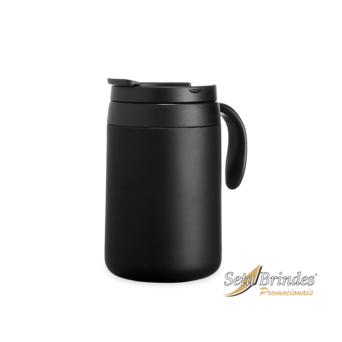 caneca térmica 500ml preta