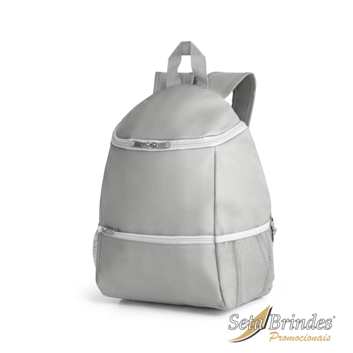 mochila térmica cinza