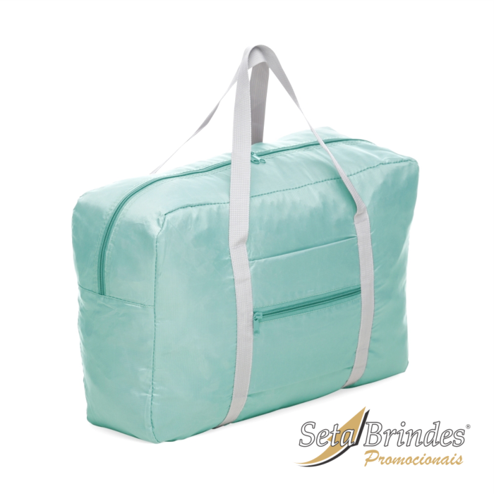 bolsa de viagem dobravel verde