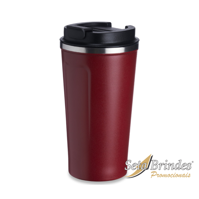 copo termico 500ml vermelho